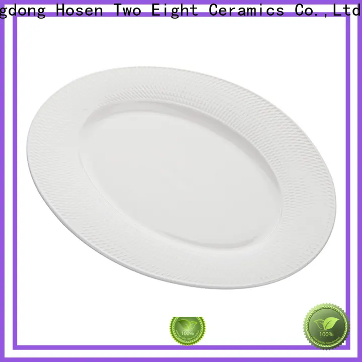 Two Eight square porcelain plates for business for dinning room 1