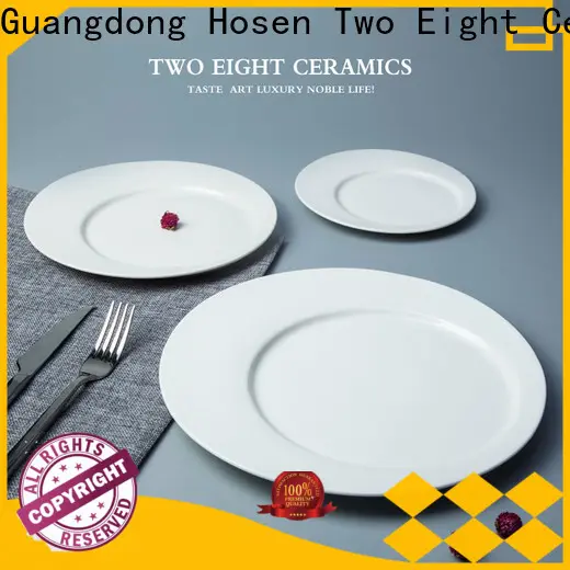 Two Eight Custom white plates company for bistro 1