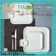 Two Eight hotel white plate factory for dinner 1
