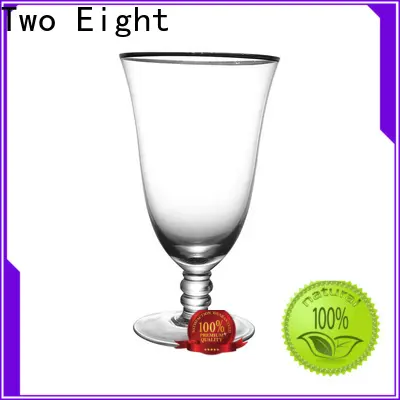 Two Eight thin stemmed wine glasses company for restaurant 1
