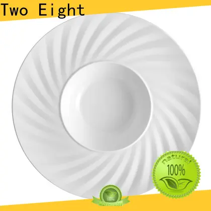 Two Eight ceramics white plate Suppliers for restaurant 1