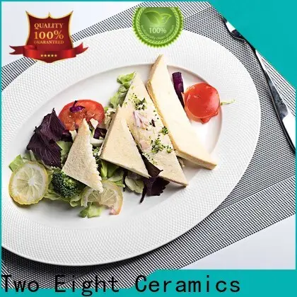Wholesale flat white porcelain plate factory for dinner 1