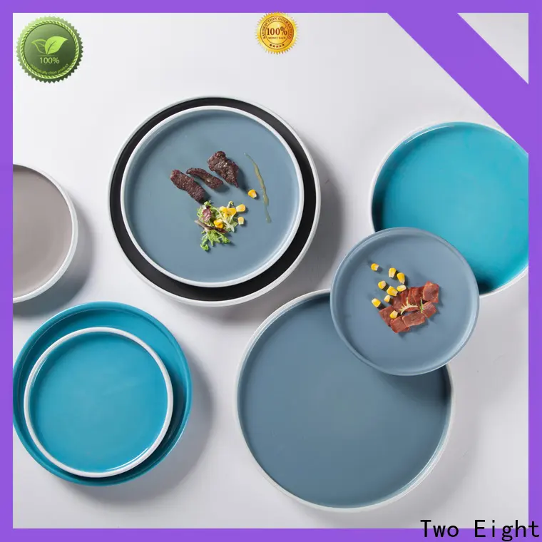 Two Eight ceramic christmas plates factory for kitchen 1