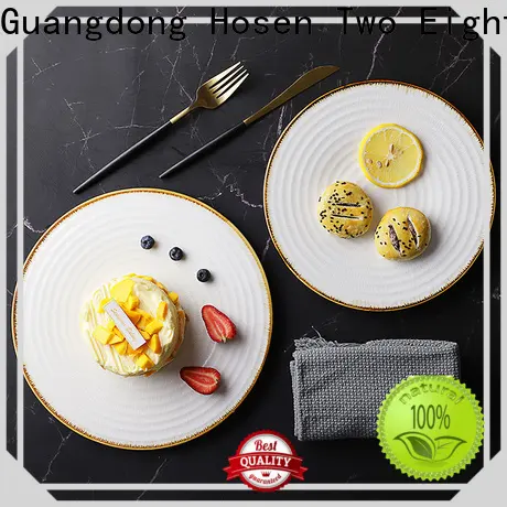 Two Eight ceramics plate for business for hotel 1