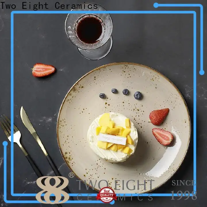 Two Eight rustic ceramic plates Suppliers for home 1