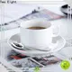 Two Eight large white coffee mugs factory for dinner 1