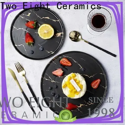 Two Eight Custom ceramic fish plates manufacturers for bistro 1