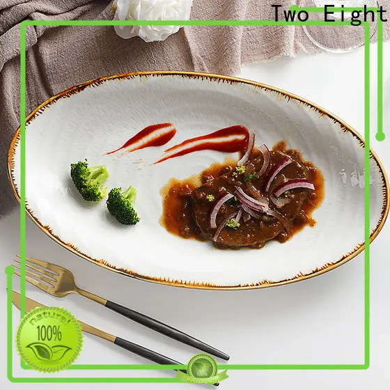 Two Eight best ceramic plates Suppliers for hotel 1