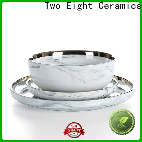 Two Eight shallow ceramic bowls 1