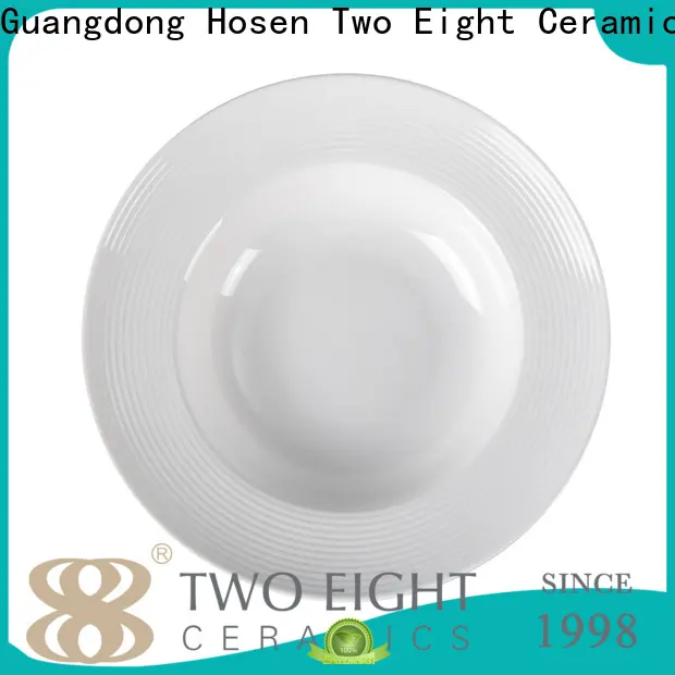 Two Eight Custom stoneware plates Supply for bistro 1