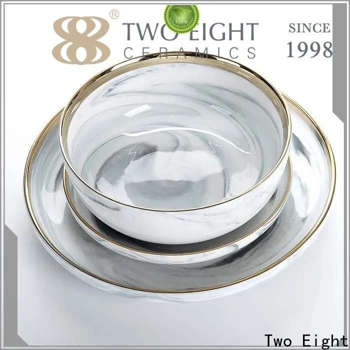 Two Eight porcelain serving bowls 1