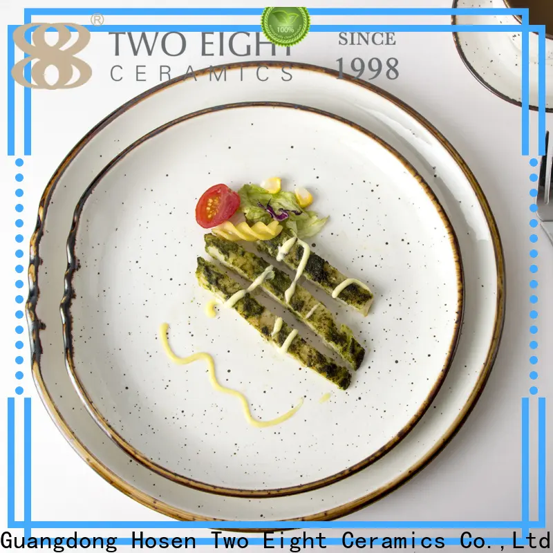 Two Eight large ceramic plates Suppliers for dinning room 1