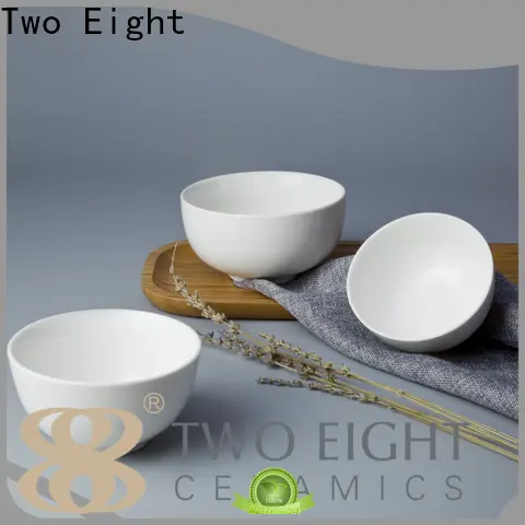 Two Eight white ceramic serving bowls Supply for hotel 1