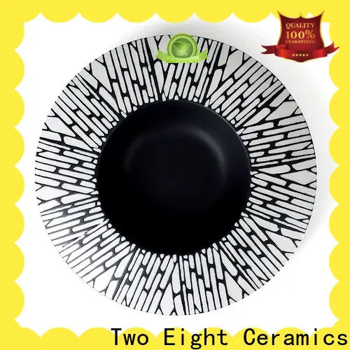Two Eight stoneware plates factory for dinning room 1