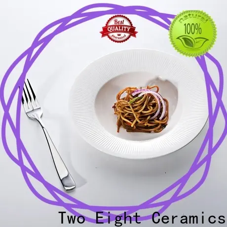Two Eight square porcelain plates Supply for dinner 1