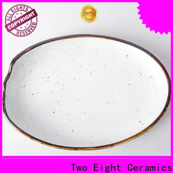 Two Eight pottery plate designs company for bistro 1