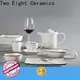 Two Eight handmade plates for business for restaurant 1
