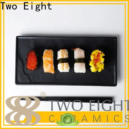 Two Eight square porcelain plates company for home 1
