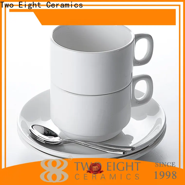 Two Eight tall coffee cups for business for bistro 1