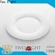 Latest white dinner plate with silver line factory for hotel 1