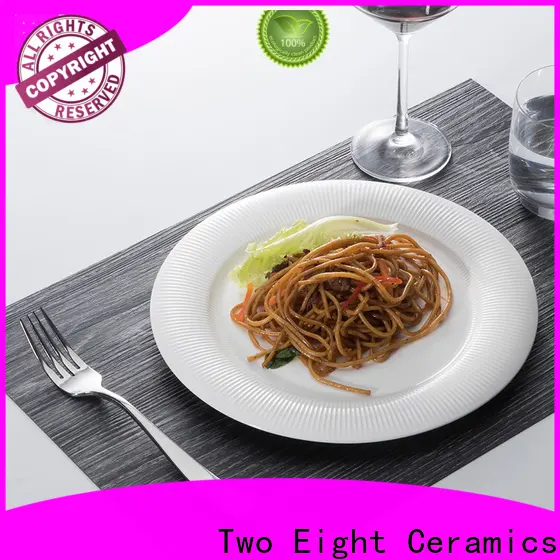 Two Eight spanish ceramic plates for business for bistro 1