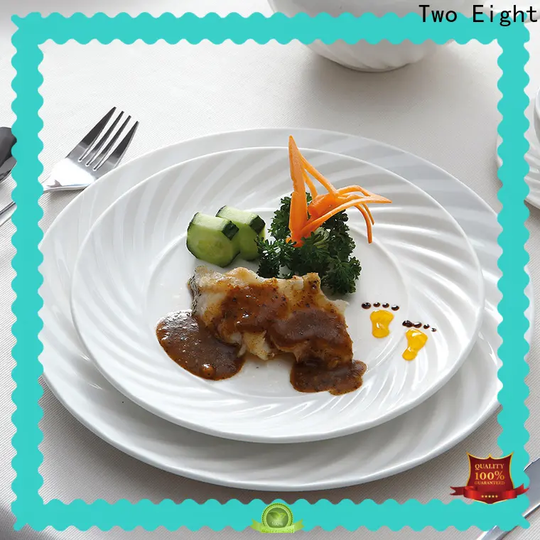 Two Eight Custom ceramic plate art Supply for hotel 1