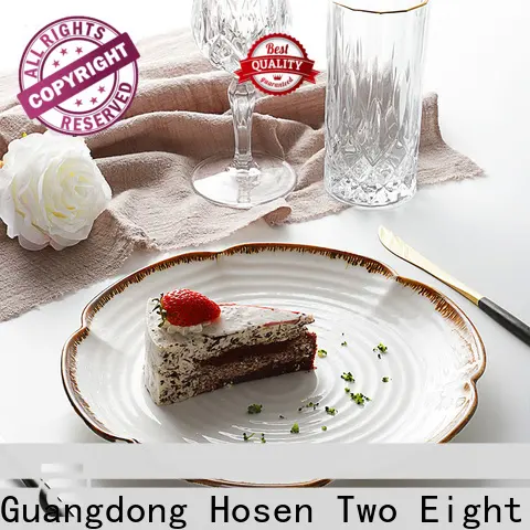 Two Eight square dinner plates factory for home 1
