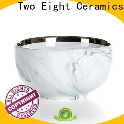 Two Eight orange ceramic bowl 1