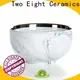 Two Eight orange ceramic bowl 1