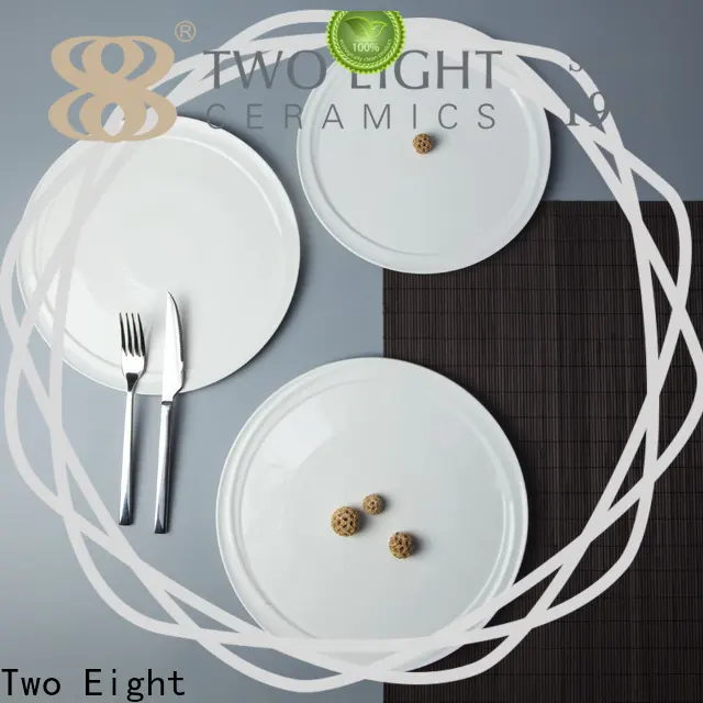 Two Eight dinner plates ceramic for business for dinning room 1
