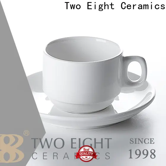Two Eight pottery coffee mugs for business for hotel 1