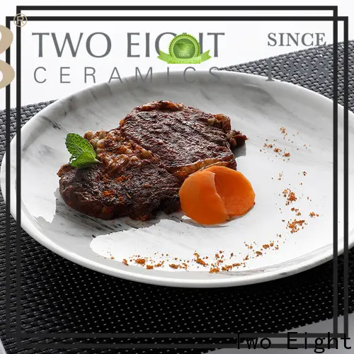 Two Eight flat ceramic plate company for hotel 1