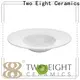 Two Eight Custom white dinner plate with silver line Suppliers for dinner 1