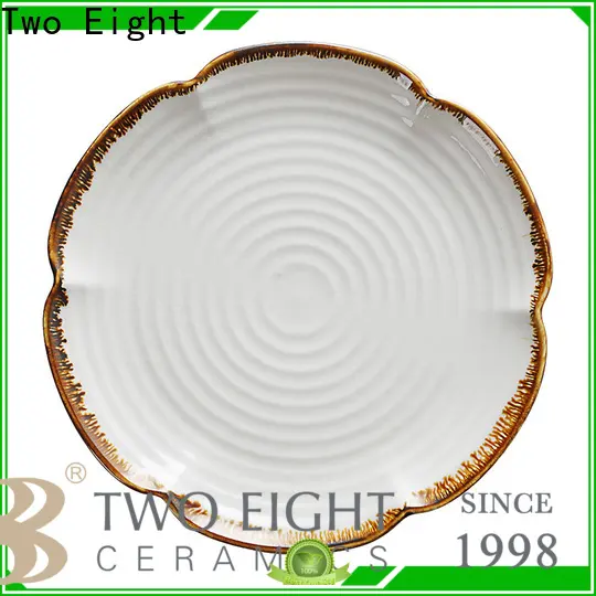 Two Eight Top handmade ceramic plates Supply for restaurant 1