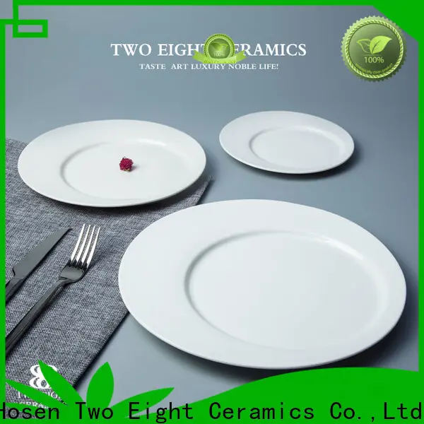 High-quality plain white ceramic plates for business for dinning room 1