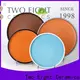 Two Eight coloured ceramic plates for business for dinning room 1