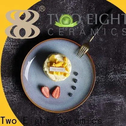 Two Eight porcelain dinner plates for business for dinner 1