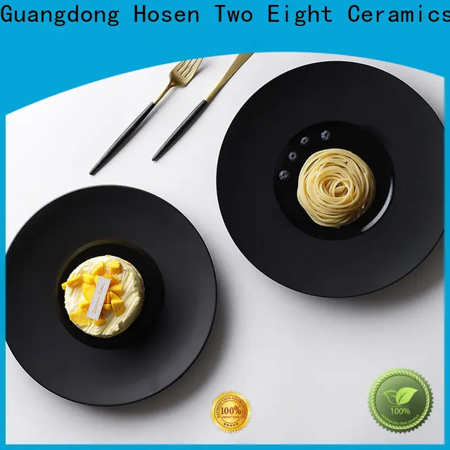 Two Eight ceramic rectangular plate for business for bistro 1