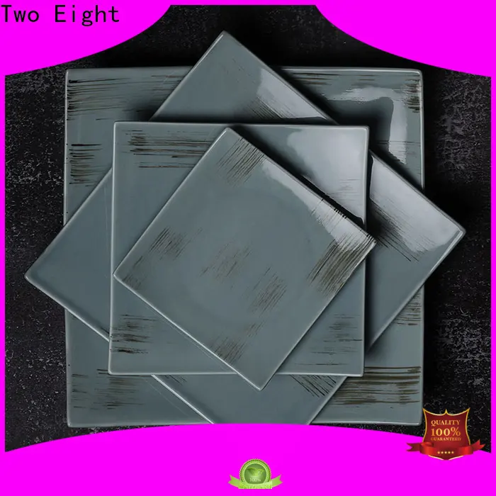 Two Eight colorful ceramic plate company for restaurant 1