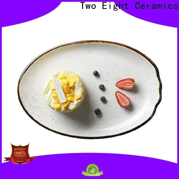 Two Eight stoneware plates factory for restaurant 1