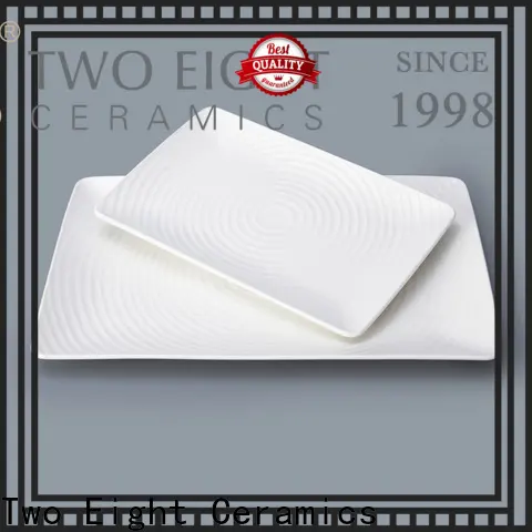 Custom ceramic rectangular plate manufacturers for bistro 1