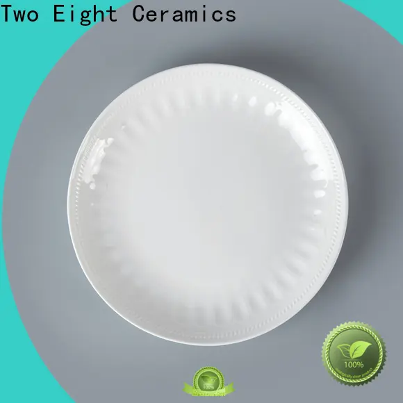 Two Eight large ceramic plates manufacturers for bistro 1