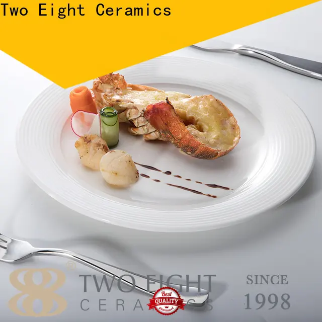 Two Eight custom ceramic plate factory for hotel 1