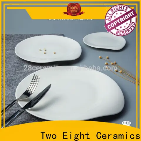 Two Eight Latest bone china plates Suppliers for dinning room 1