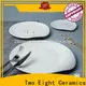 Two Eight Latest bone china plates Suppliers for dinning room 1