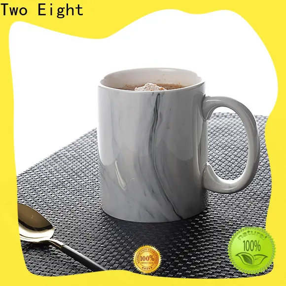 Two Eight high quality coffee mugs for business for bistro 1