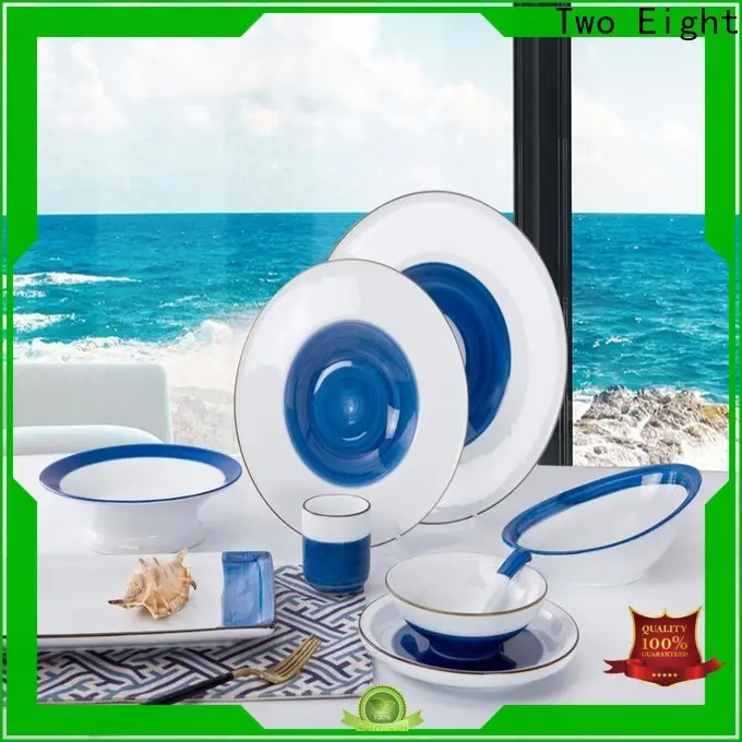 Two Eight New printed ceramic plates Suppliers for bistro 1