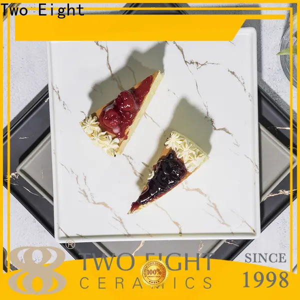 Two Eight divided ceramic plates for business for hotel 1