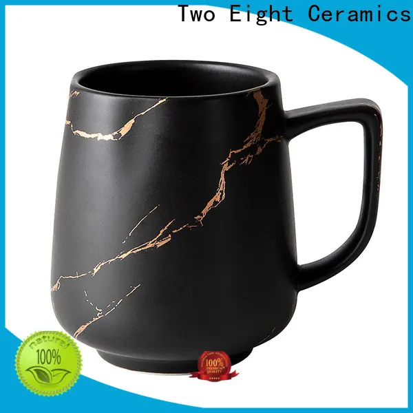 Two Eight black coffee mugs company for dinner 1