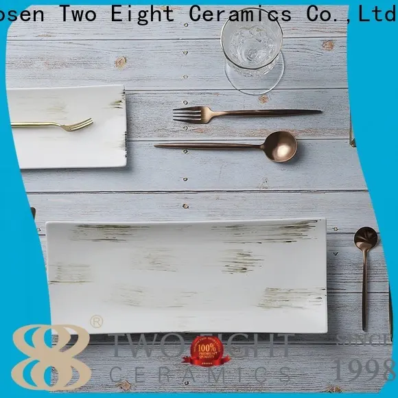 Two Eight Custom ceramic side plate factory for bistro 1